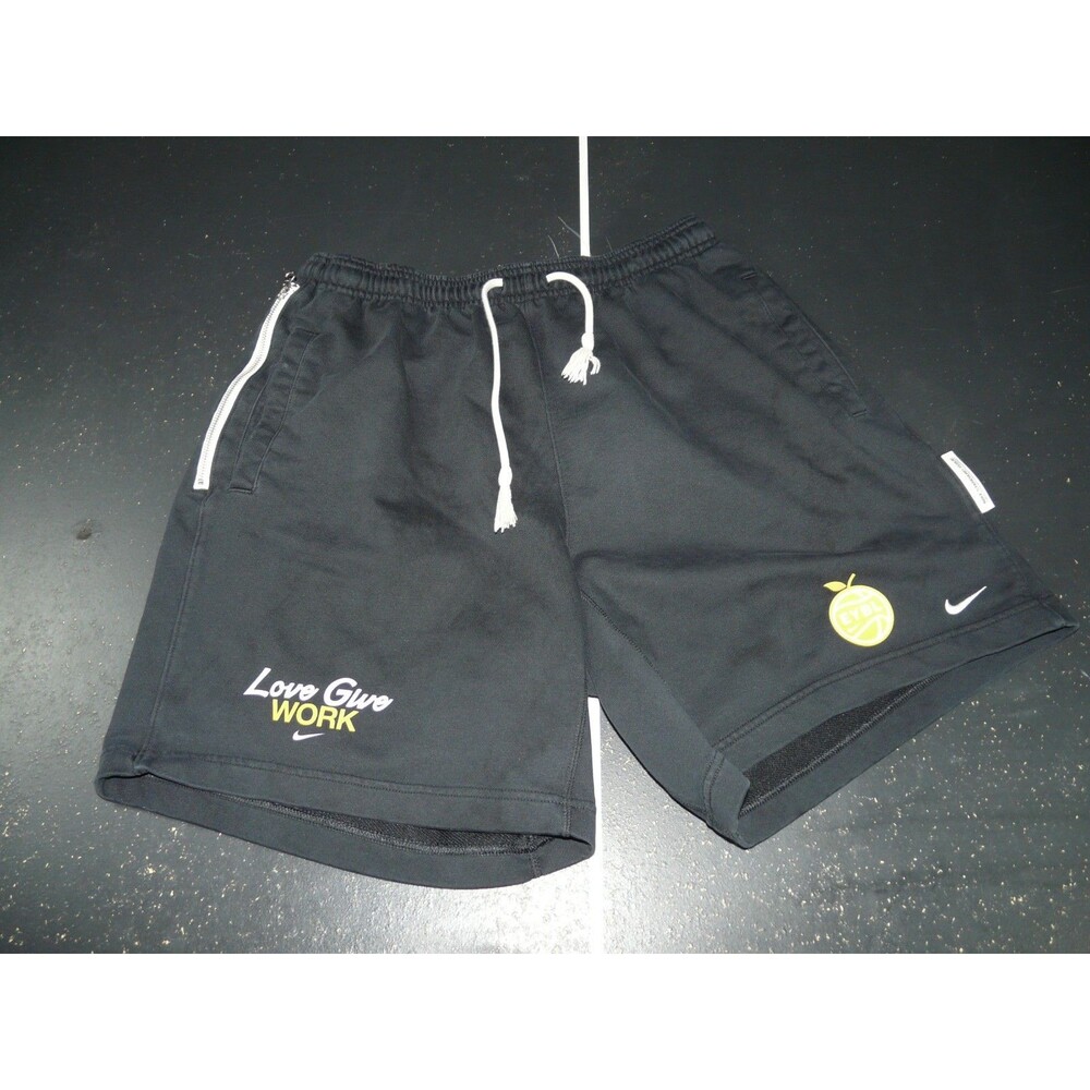 EYBL Love Work Give Work Nike Standard Issue Black French Terry Shorts Men's XL
